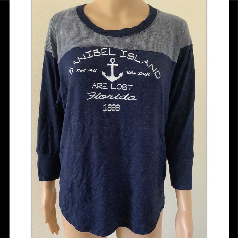 Blue 84 women’s top 3/4 sleeve stretch Sz M